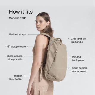 Urth Norite Backpack<br>モジュラー型カメラ用デイリーバックパック24L