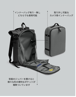GL X Nikon (カメラコンパートメント付き防水バックパック)