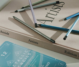 PRINTWORKS  12 Colour pencils - Metallic