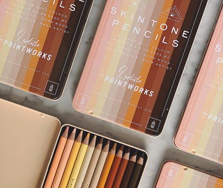 PRINTWORKS  12 Colour pencils - Skin tone