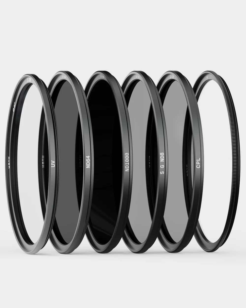 【お取り寄せ商品】Urth Magnetic Landscape Filter Kit Plus (UV, CPL, SGND8, ND64, ND1000)<br>マグネット 風景フィルター 4種キット プラス (UV, CPL, ソフトグラデーションND8, ND64, ND1000)