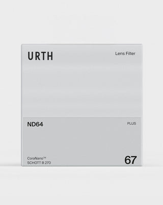 Urth ND64 (6 Stop) Lens Filter Plus<br>ND64フィルター (6段減光) Plus