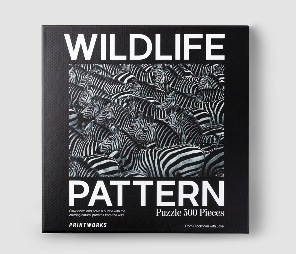 PRINTWORKS  Puzzle - Wildlife Pattern - Zebra